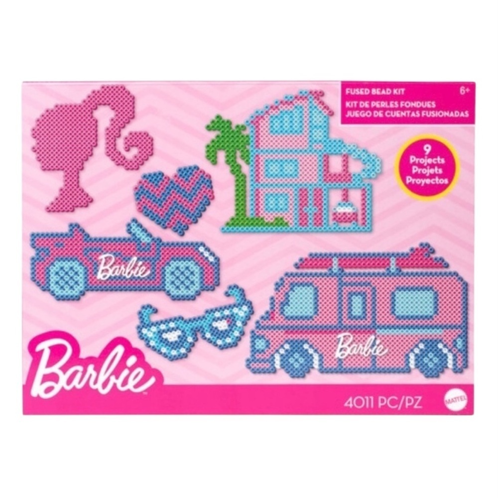 NWT Perler Barbie Fused Bead Deluxe Box Kit